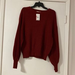 burgundy sweater